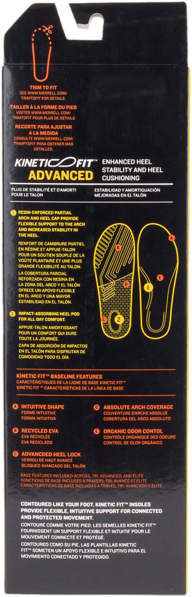 Women's Kinetic Fit Footbed Wide Width Insoles | Merrell